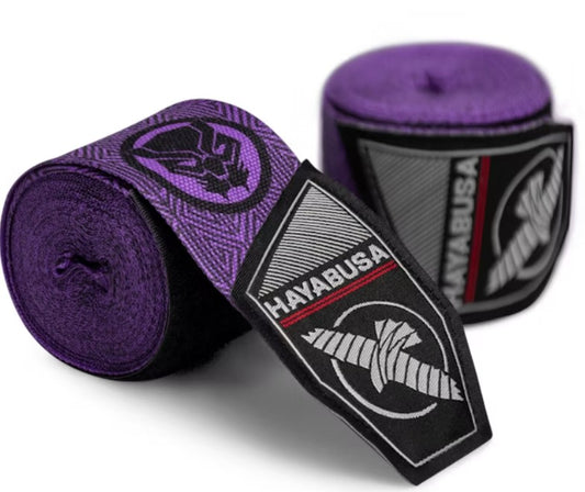 【FOX BOXING】Hayabusa Marvel Hero Elite Hand Wraps - Black Panther