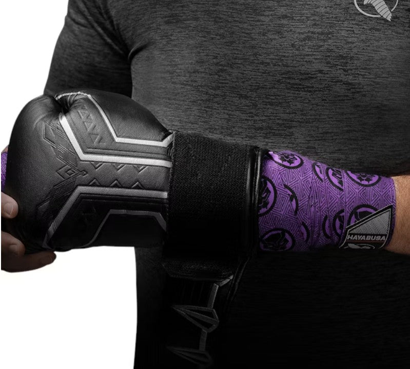 【FOX BOXING】Hayabusa Marvel Hero Elite Hand Wraps - Black Panther