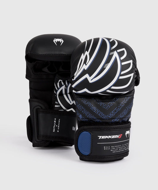 【Fox Boxing】Venum x TEKKEN 8 - Jin Kazama MMA Gloves - Blue/Black/White