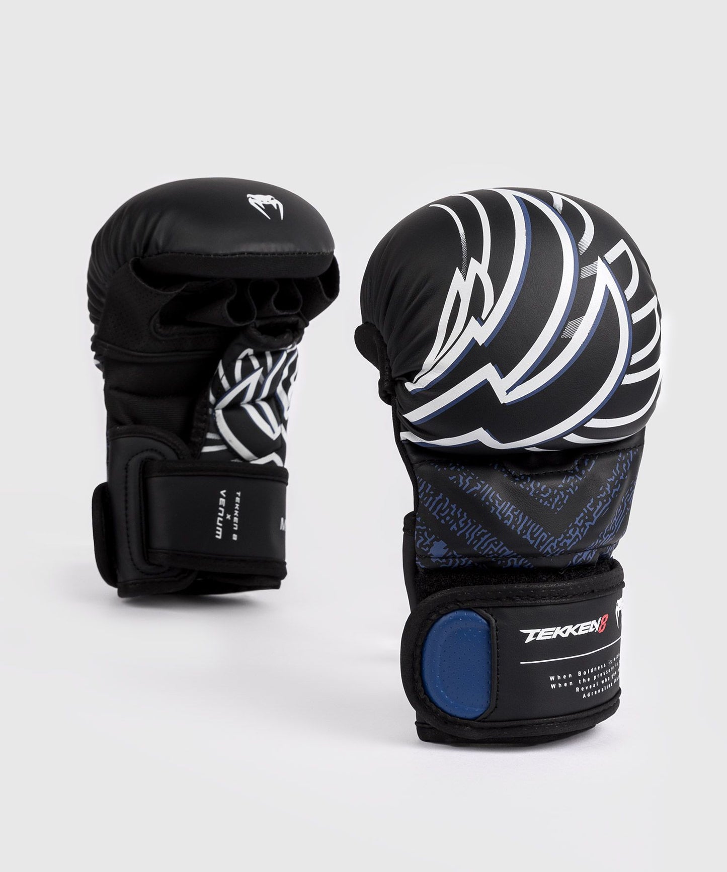 【Fox Boxing】Venum x TEKKEN 8 - Jin Kazama MMA Gloves - Blue/Black/White