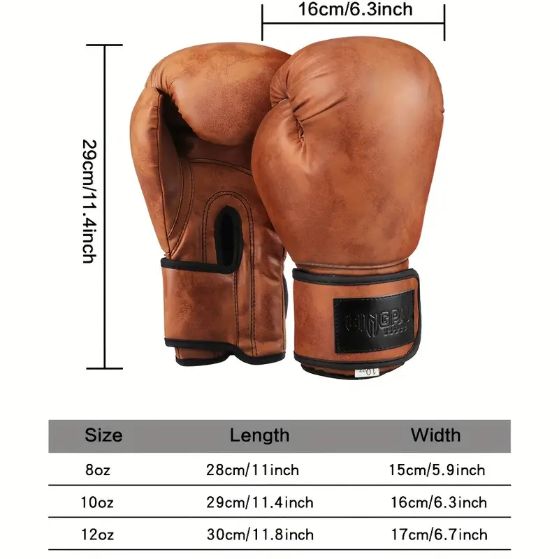 【FOX BOXING】Foxboxing Vintage Series Boxing Gloves Brown
