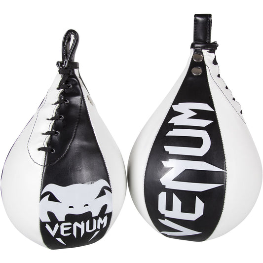 【FOX BOXING】Venum Speed Bag - Skintex Leather - Black/Ice